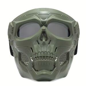 Olive Tactical Skull Mask